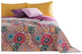 Cuvertură cu 2 fețe din microfibră DecoKing Bibi, 170 x 270 cm, roz