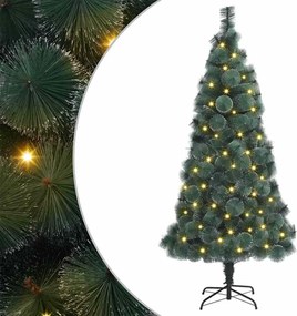 vidaXL Brad de Crăciun artificial pre-iluminat Verde 180 cm PET