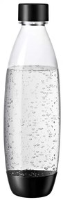 Комплект бутилки SodaStream Fuse за газиране, 1 л, 2 бр, Без BPA, Съвместими с DUO, ART, TERRA, GAIA, Черен