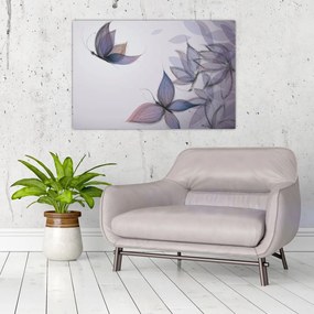 Tablou - Fluturi desenați (90x60 cm)