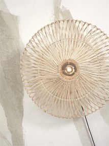 Aplica de perete eco din ratan Zanzibar flat 55cm L, white