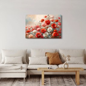 Tablou - Pictură cu maci (90x60 cm)