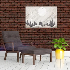 Tablou - Peisaj de iarnă (90x60 cm)