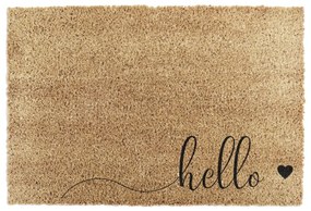 Covoraș de intrare din fibre de nucă de cocos 40x60 cm Hello Scribble – Artsy Doormats