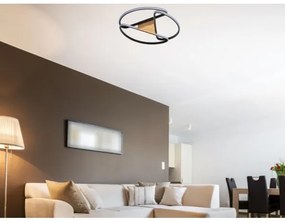 Plafonieră LED dimabilă LED/75W/230V 3000-6500K maro/negru + telecomandă