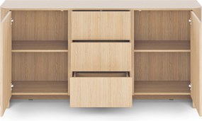 Comodă Sorrenti 168 cm cu sertare - stejar Vicenza