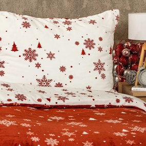 Lenjerie de pat micro-flanelă 4Home Happy winter, 160 x 200 cm, 70 x 80 cm