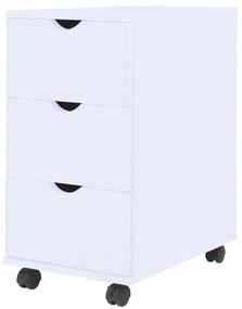 245727 vidaXL Dulap cu sertare, 33 x 45 x 60 cm, alb