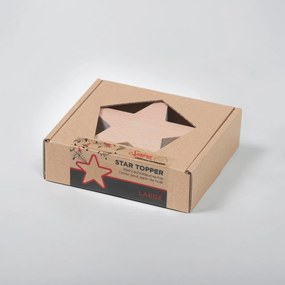 Steluță din lemn pentru brad de Crăciun Spira Large