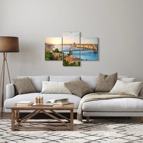Tablou cu orașul Budapesta și râu (90x60 cm)