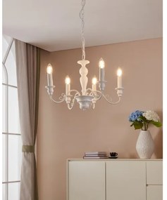 Eglo 49851 - Lustră CAPOSILE 5xE14/40W/230V