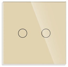 Intrerupator Dublu cu Touch din Sticla LUXION, protocol ZigBee