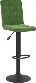 vidaXL Scaun de bar, verde închis, catifea
