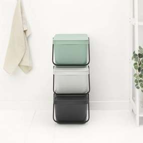 Cos depozitare Brabantia Sort&Go 1006312, 20 L, 22,5x45x28 cm, Stivuibil, Plastic, Gri