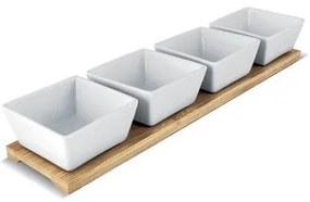 Lamart LT9020 Set de servire 5 piese Bamboo, 38 x9 cm