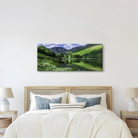 Tablou - Peisaj cu un lac (120x50 cm)