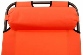 Scaun de grădină pliant -portocale