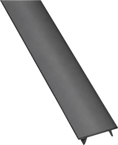 Set profil LED aplicat Glax Mini GTV, din aluminiu, argintiu, cu dispersor negru, 3 m Aluminiu, L:3000 mm; l:14.2 mm; H:6.6 mm, Glax Mini, 10 mm,