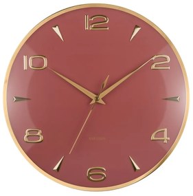 Karlsson 6017RD ceas de perete design roșu,diametru  40 cm