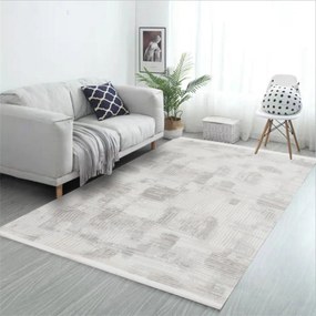 Covor Modern Living, Dormitor Dreptunghiular Porto 0572A Gri (Alege dimensiunea: 80 x 150)