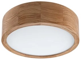 Plafonieră OAK, 2xE27/15W/230V, IP54, finisaj stejar, Ø 27 cm