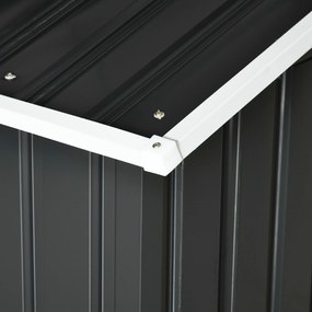 Outsunny Adăpost pentru mașina de tuns iarba robotică, garaj pentru robot, shed din oțel gri | Aosom Romania