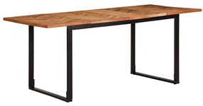 vidaXL Masa de sufragerie 180x90x75 cm din lemn masiv de salcam