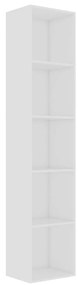 800954 vidaXL Bibliotecă, alb, 40x30x189 cm, lemn prelucrat