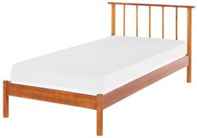 Pat 90x200 cm Barbar (lemn deschis) (cu lamele). 1035518