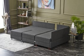 Canapea extensibilă Flaj (antracit) (D). 1067546