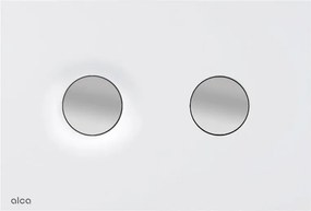 Clapeta de actionare alb/crom mat Alca Dot Dot