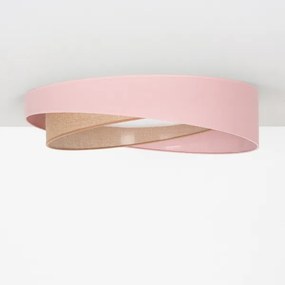 BRILAGI-LED Plafonieră VELVET TWIST LED/24W/230V 4000K Ø 55 cm roz./bej.