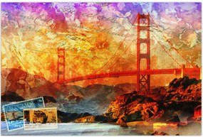 Tablou - Golden Gate, SanFrancisco, California (90x60 cm)