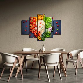 Tablou - Masa plină cu legume (150x105 cm)