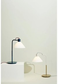 Veioză albă cu abajur din sticlă (înălțime 44 cm) Spot – Hübsch