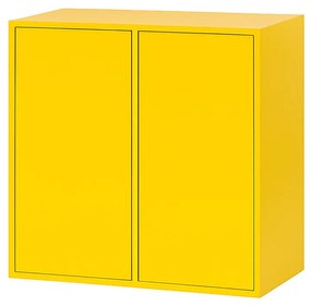 Boxie 2 uși dulap de perete 80x80x37 cm galben