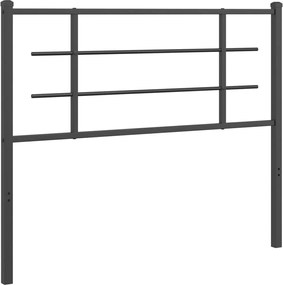 vidaXL Tăblie de pat de schimb metalică, negru, 107 cm