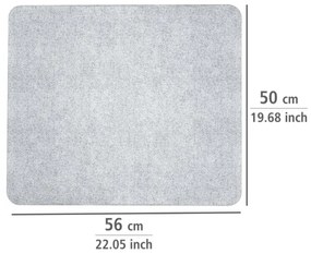 WENKO 2511910800 - Placă de acoperire 50 x 56 cm, transparentă/gri