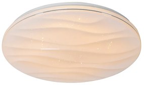 Plafoniera albă 38 cm cu LED inclus cu telecomandă - Damla
