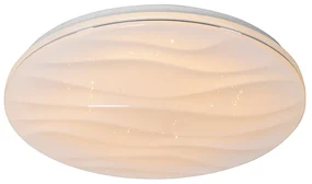 Plafoniera albă 38 cm cu LED inclus cu telecomandă - Damla