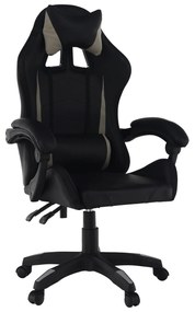 Scaun de birou / joc, gri / negru, JUKA