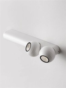 Plafoniera cu 2 Spoturi LED stil minimalist 3000K NOTIC alb
