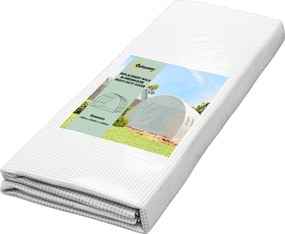 Outsunny Sera din PE cu 8 Ferestre, Ușă Enrolabilă și Margini Îngropate, 4x3x2 m, Albă | Aosom Romania