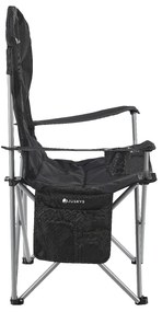 Juskys Scaun de camping Lido - negru