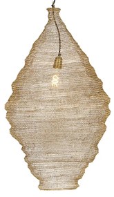 Lampă suspendată orientală aurie 90 cm - Nidum