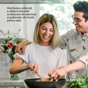 Klarstein Alchemist, plită pe gaz, 1 arzător wok, sticlă ceramică