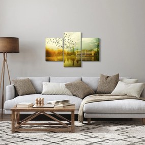 Tablou peisajului pictat cu sediul (90x60 cm)