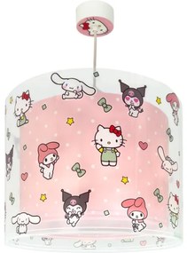Dalber 41252 - Lustră pentru copii HELLO KITTY&FRIENDS 1xE27/15W/230V roz