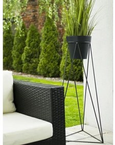 Suport de ghiveci TRIANGL 90x50 cm negru