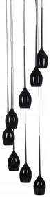 Lustra moderna Izza 8 Black